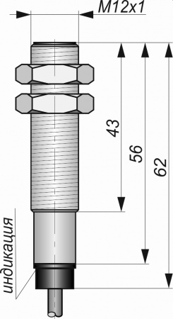 Датчик бесконтактный индуктивный И01-NO-PNP-ПГ(Л63, Lкаб=3м)